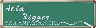 Alla Wigger Visitenkarte